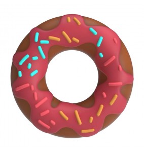 PRETTY LOVE - Choco Super Donut Cock Ring (Pink)